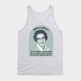 Katherine Johnson Portrait and Quote Tank Top